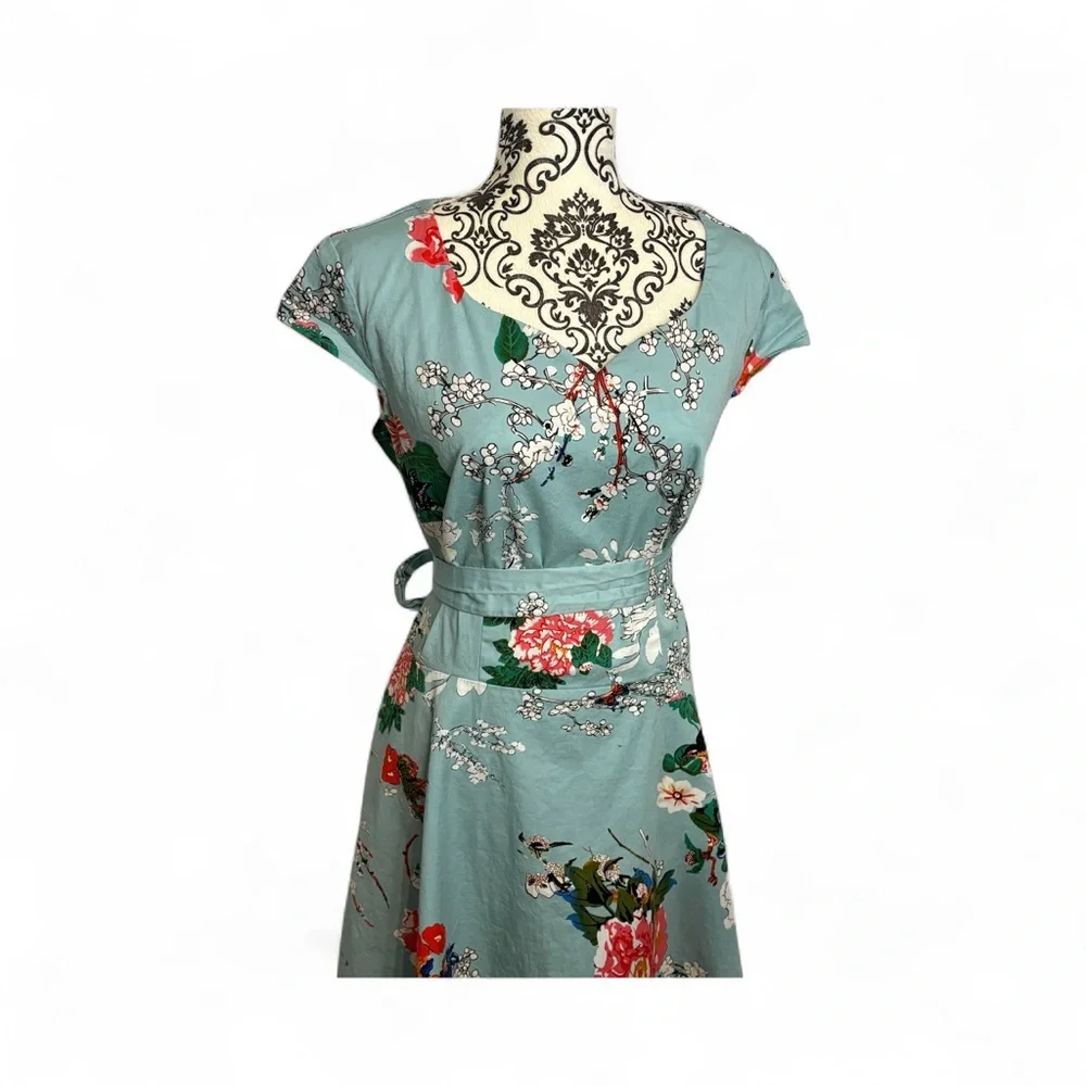 🌸 Vintage-Inspired Floral Midi Dress – Dress Tells (3XL) 🌸 - Picture 2 of 5